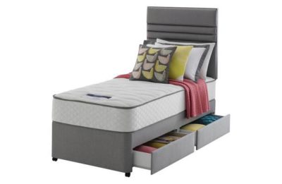 Silentnight Levison 1000 Memory Single 2 Drawer Divan